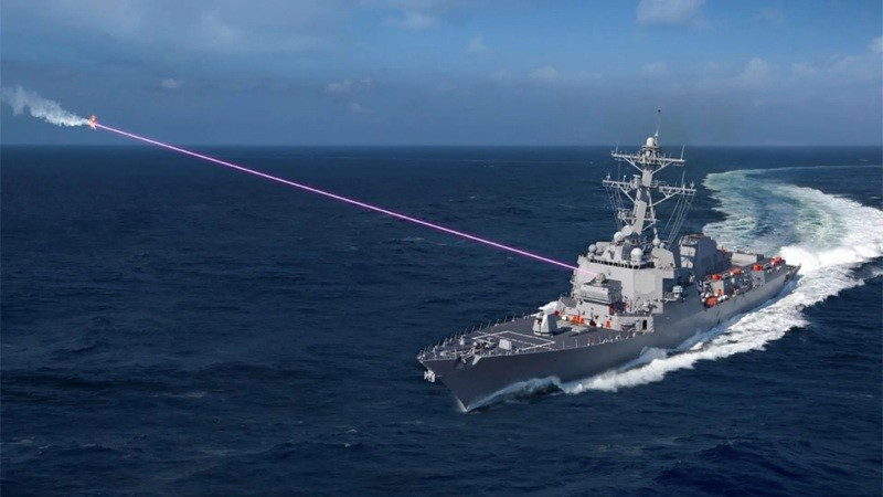Hải quân Mỹ phát triển tàu chiến Trump-class trang bị vũ khí laser năng lượng cao