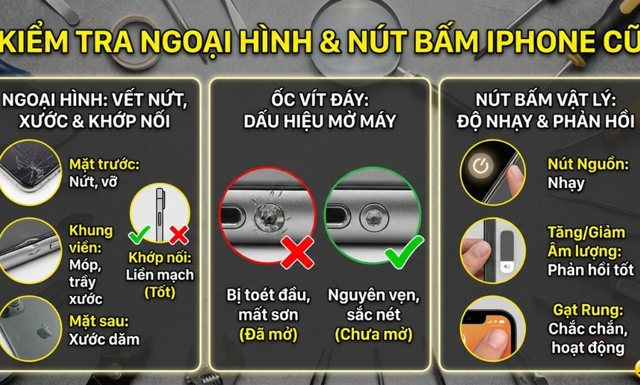 Mẹo kiểm tra iPhone cũ chuyên nghiệp giúp tránh mua nhầm hàng dựng và iCloud ẩn