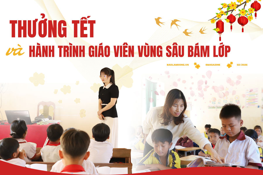 Thưởng Tết và hành trình bám lớp của giáo viên vùng sâu