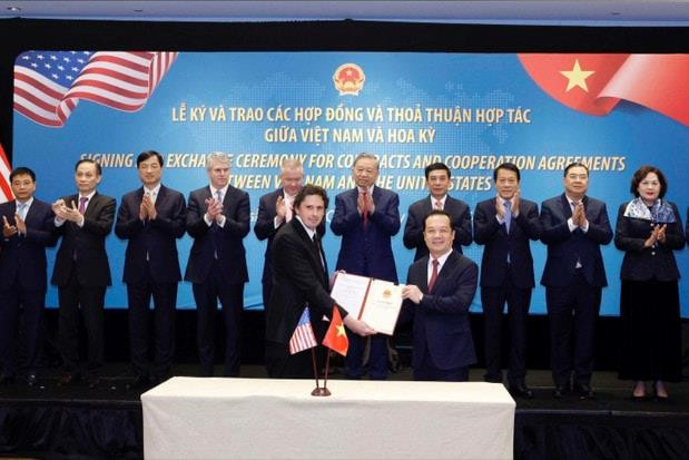 Tổng Bí thư Tô Lâm chứng kiến lễ ký các hợp đồng, thỏa thuận hợp tác của Việt Nam và Hoa Kỳ