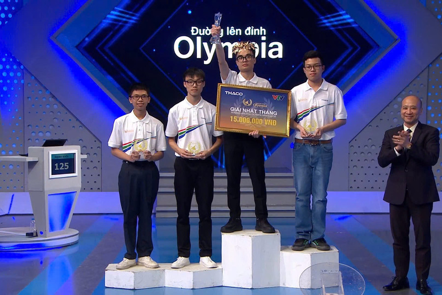 Nam sinh THPT Đan Phượng giành vòng nguyệt quế Đường lên đỉnh Olympia tháng 1 quý II