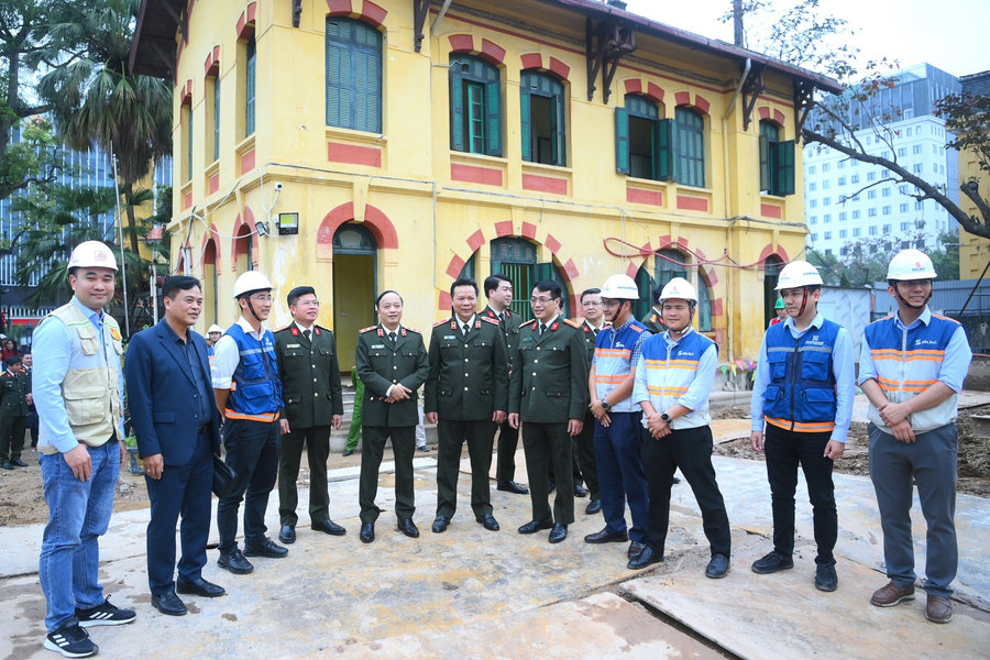 Thứ trưởng Đặng Hồng Đức kiểm tra các dự án trọng điểm của Bộ Công an tại Hà Nội