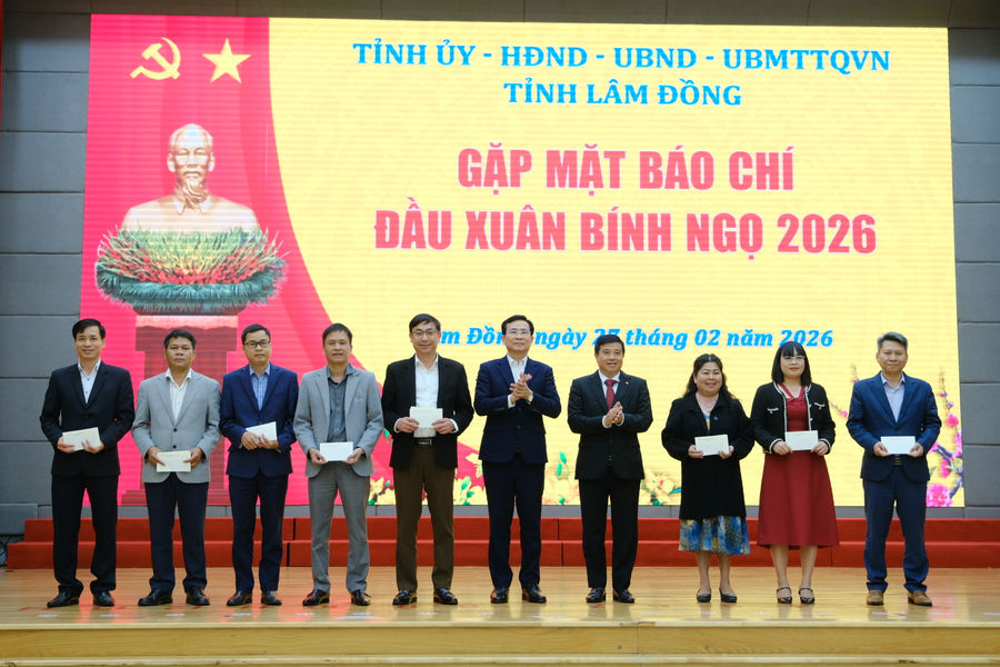 Tỉnh ủy Lâm Đồng gặp mặt báo chí đầu xuân Bính Ngọ 2026