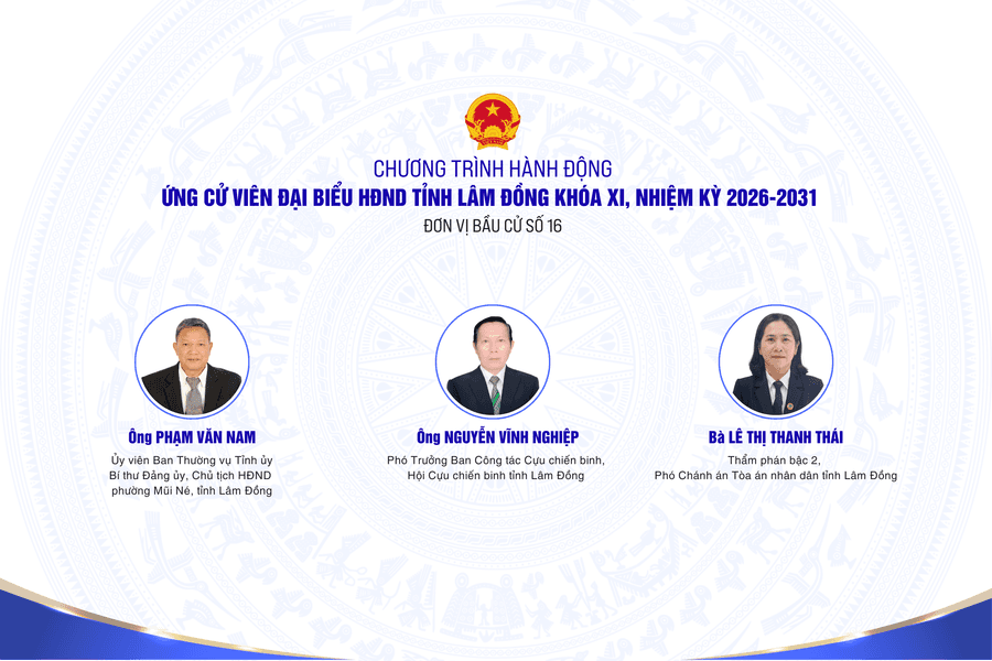 Chương trình hành động của các ứng cử viên đại biểu HĐND tỉnh Lâm Đồng tại đơn vị bầu cử số 16