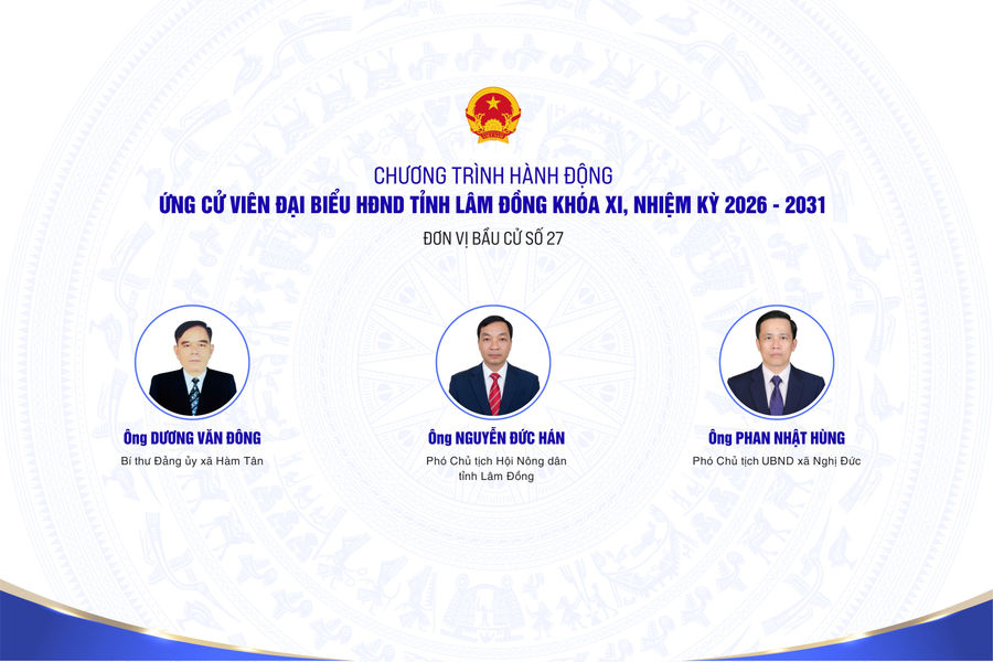 Chương trình hành động của các ứng cử viên đại biểu HĐND tỉnh Lâm Đồng tại đơn vị bầu cử số 27