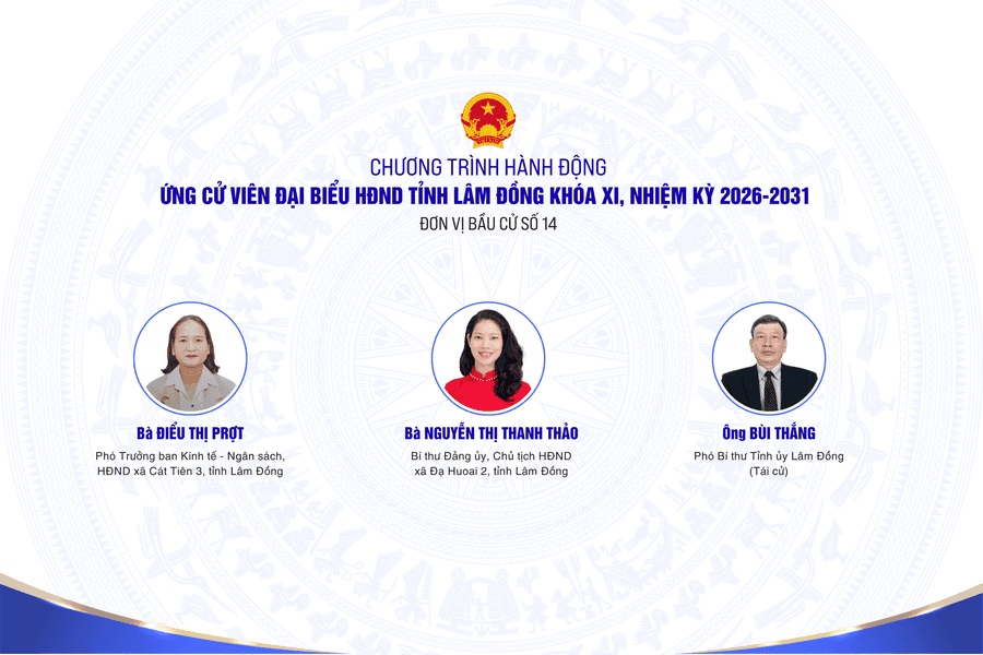 Chương trình hành động của các ứng cử viên đại biểu HĐND tỉnh Lâm Đồng tại đơn vị bầu cử số 14