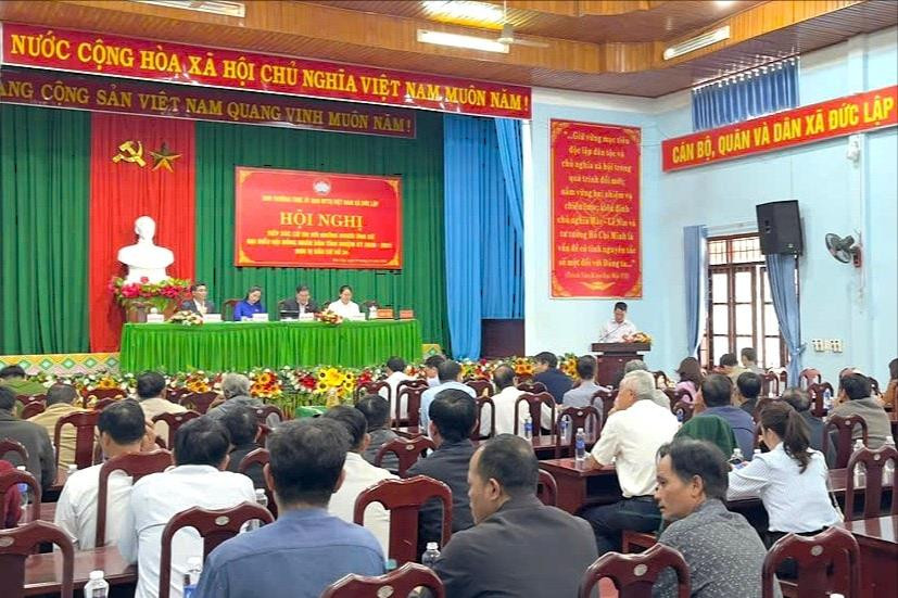 Ứng cử đại biểu HĐND tỉnh Lâm Đồng tiếp xúc cử tri xã Đức Lập