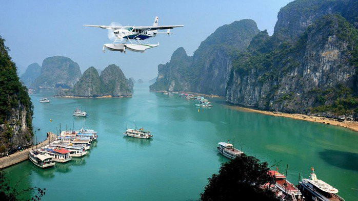 Vịnh Hạ Long dừng vĩnh viễn dịch vụ bay thủy phi cơ ngắm cảnh từ ngày 1/4
