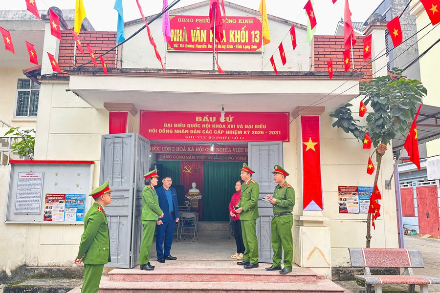 Lạng Sơn: Siết chặt công tác an toàn phòng cháy chữa cháy tại các điểm bầu cử