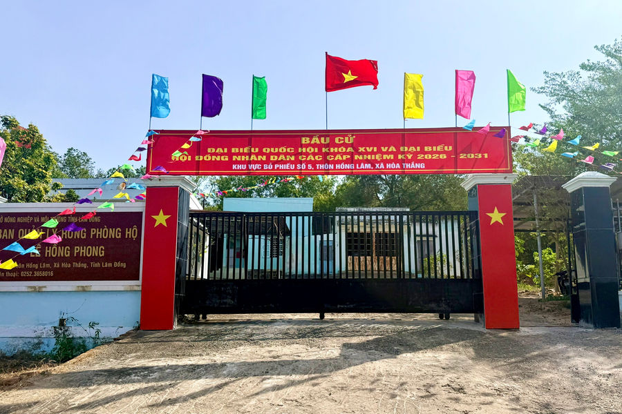 Rộn ràng khí thế bầu cử ở xã Hòa Thắng