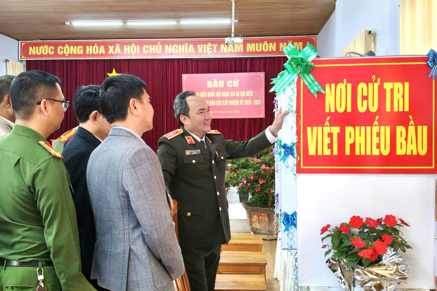 Công an Lâm Đồng bảo đảm an ninh tuyệt đối cho ngày bầu cử