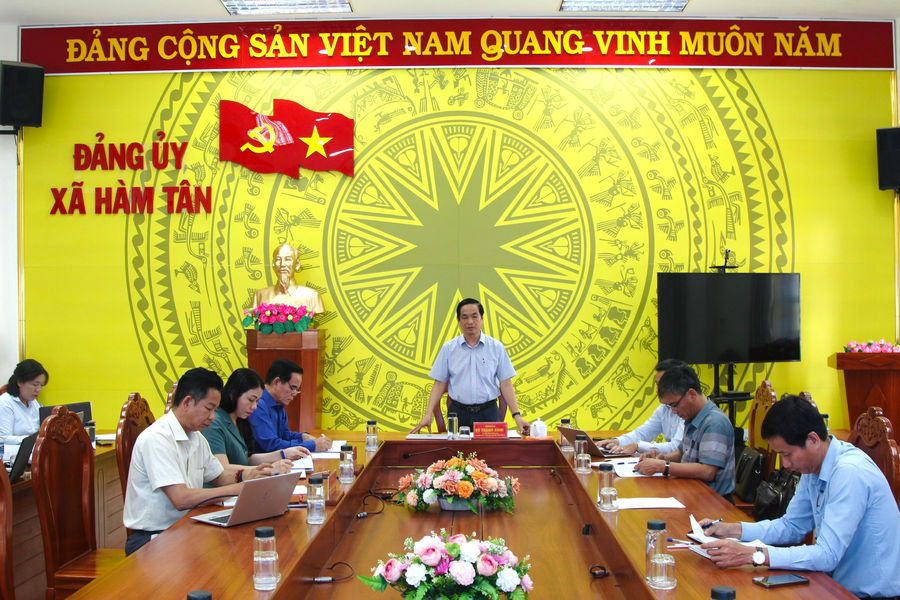 Xã Hàm Tân tích cực triển khai công tác chuẩn bị bầu cử