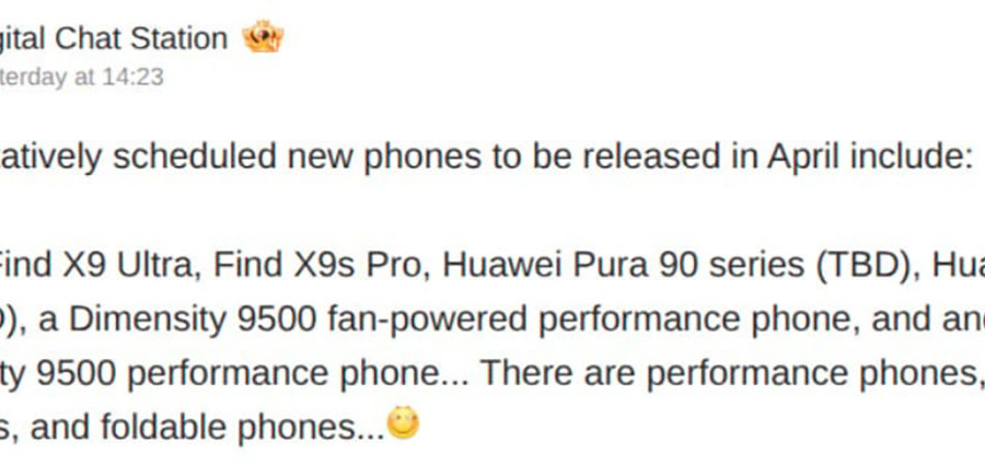 Lộ diện loạt flagship OPPO và Huawei sắp ra mắt tháng 4: Find X9 Ultra đối đầu Pura 90