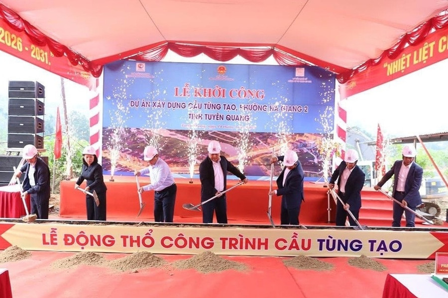 Tuyên Quang khởi công cầu Tùng Tạo gần 50 tỷ đồng thay thế cầu treo bị lũ cuốn