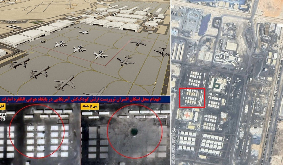 Tên lửa Khorramshahr-4 của Iran tập kích căn cứ Al-Dhafra của Mỹ tại UAE