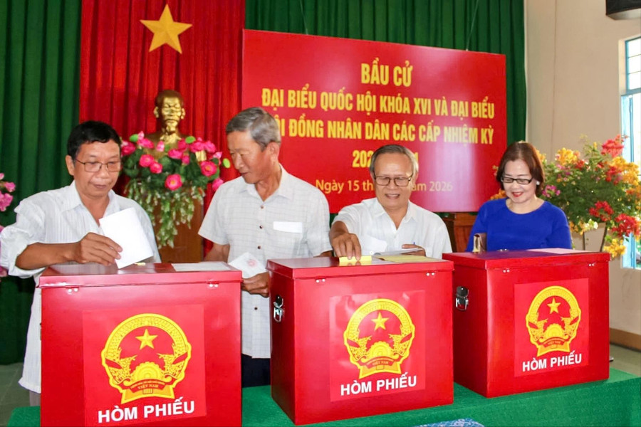 Cử tri Lâm Đồng đi bầu cử đạt 99,76%