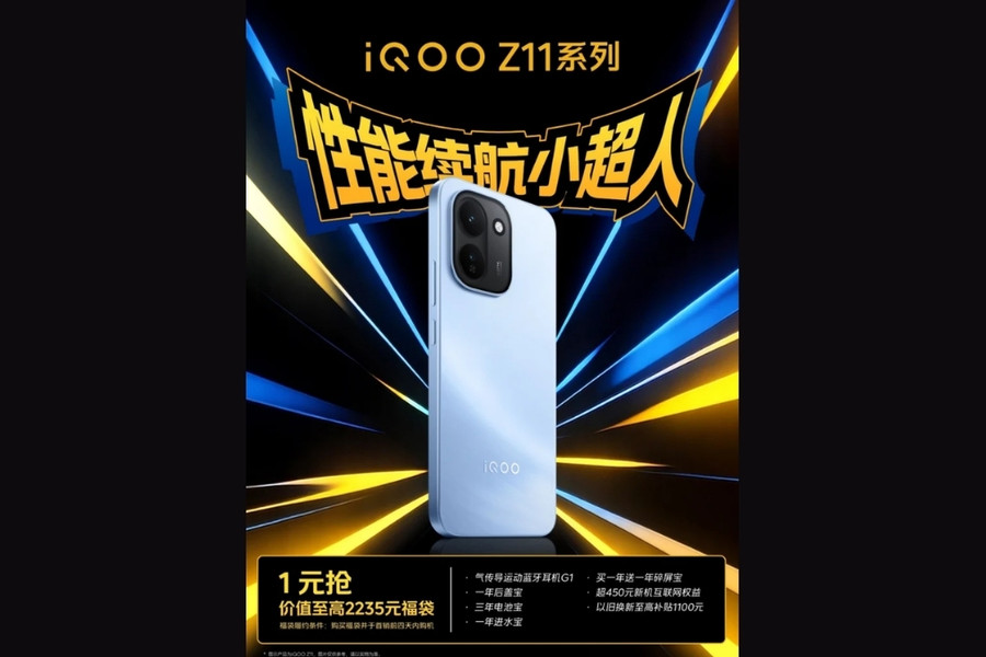 iQOO Z11 gây sốt với pin 9.020 mAh và chip Dimensity 8500: Kỷ lục mới trong phân khúc tầm trung
