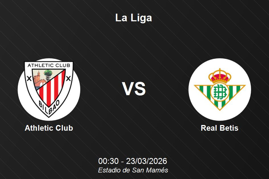 Nhận định Athletic Club vs Real Betis - Đại chiến tại San Mamés vòng 28 La Liga