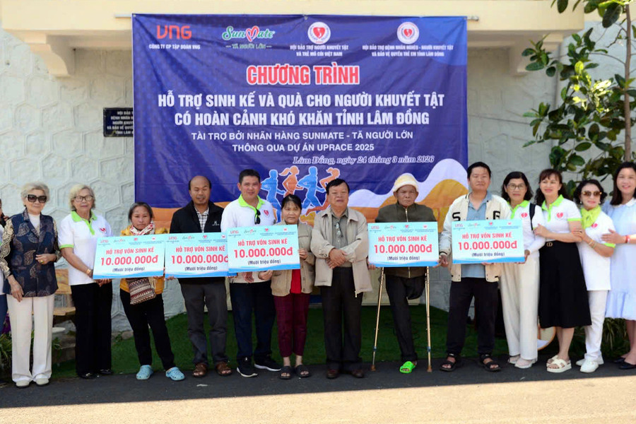 Hỗ trợ 100 triệu đồng cho người khuyết tật có hoàn cảnh khó khăn
