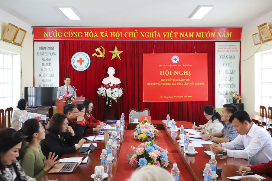 Hội nghị Ban Chấp hành lâm thời Hội Chữ thập đỏ tỉnh Lâm Đồng lần thứ I