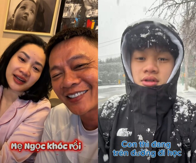 BTV Quang Minh xúc động nhận quà từ tháng lương đầu tiên của con trai tại Canada