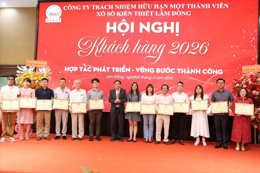 Xổ số kiến thiết Lâm Đồng gặp mặt khách hàng năm 2026