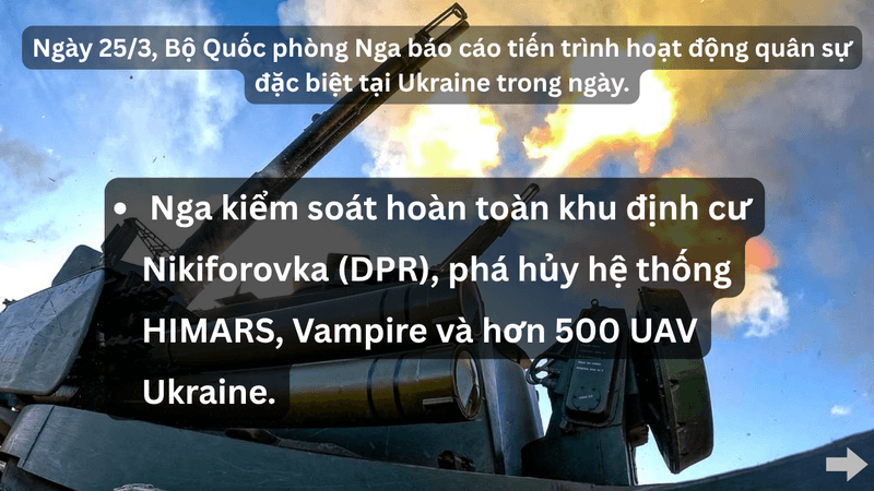 Nga tuyên bố phá hủy hệ thống HIMARS và Vampire, bắn hạ hơn 500 UAV Ukraine