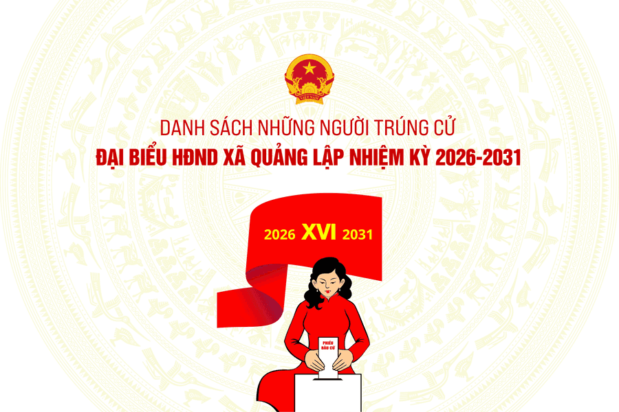 Danh sách những người trúng cử đại biểu HĐND xã Quảng Lập nhiệm kỳ 2026-2031