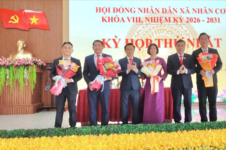 Xã Nhân Cơ kiện toàn các chức danh chủ chốt