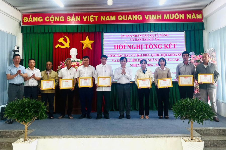 Tà Năng tổng kết công tác bầu cử bầu cử ĐBQH và HĐND các cấp