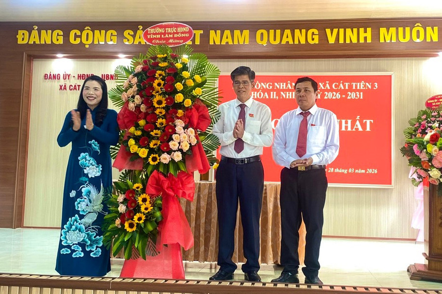 HĐND xã Cát Tiên 3 kiện toàn các chức danh lãnh đạo nhiệm kỳ 2026 - 2031