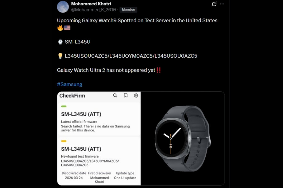 Galaxy Watch 9 lộ diện cấu hình với chip Snapdragon Wear Elite và thời điểm ra mắt