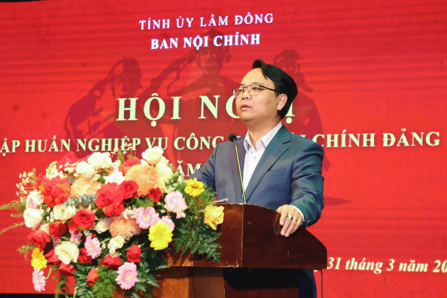 Lâm Đồng tổ chức tập huấn nghiệp vụ công tác nội chính Đảng