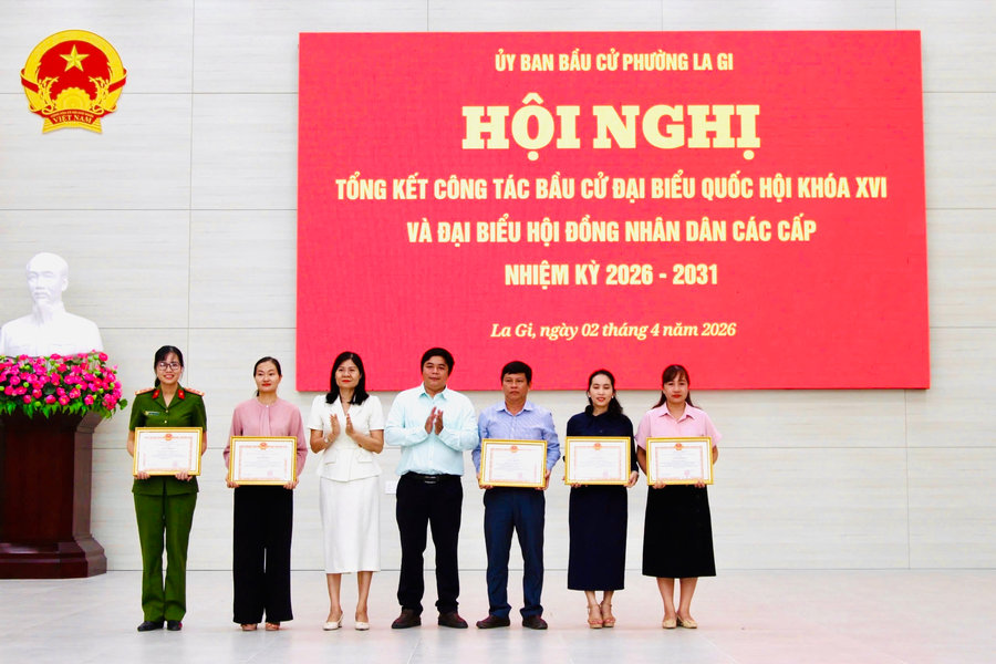 Phường La Gi tổng kết công tác bầu cử ĐBQH và đại biểu HĐND các cấp