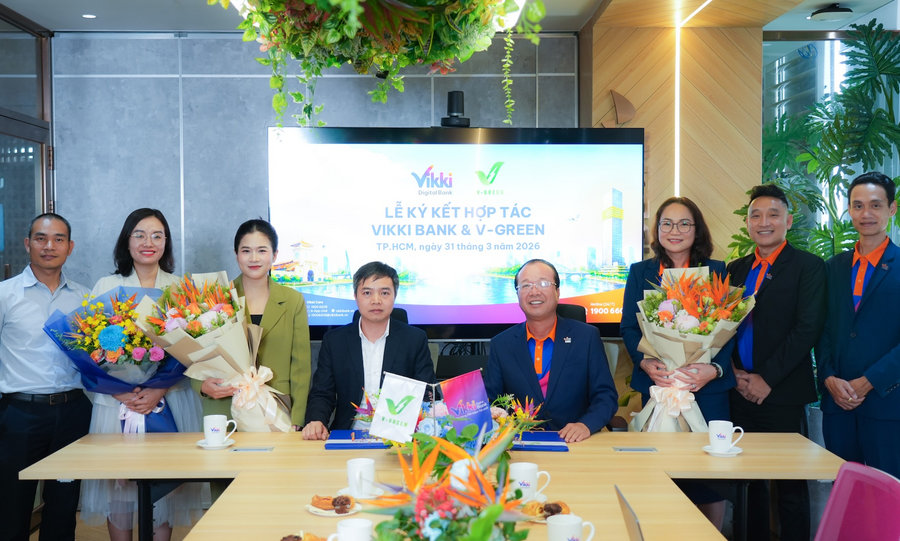 V-Green và Vikki Bank hợp tác mở rộng hạ tầng trạm sạc xe điện toàn quốc