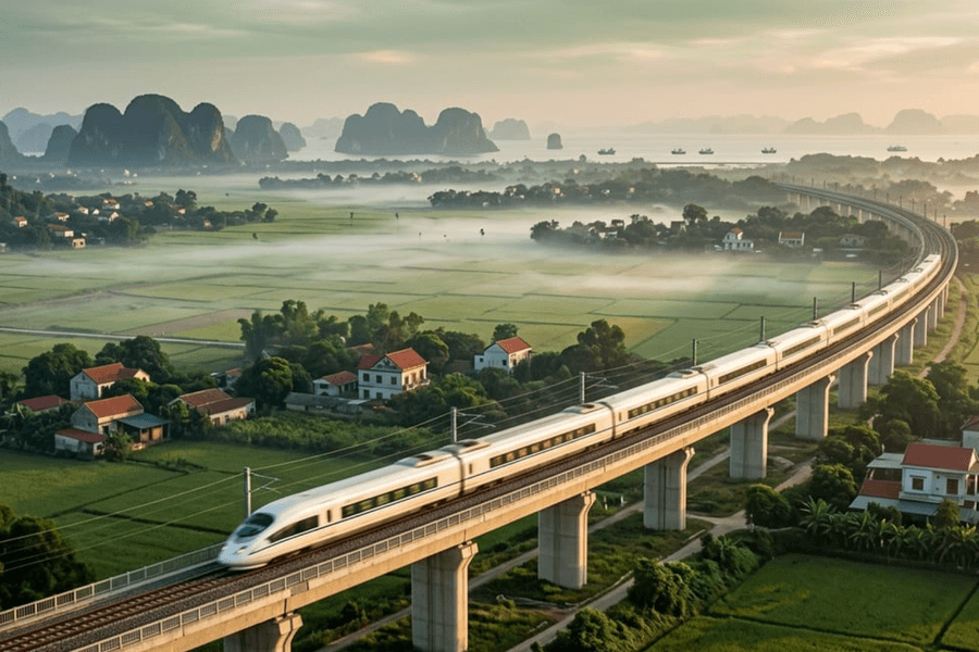 Đường sắt cao tốc Hà Nội - Hạ Long 150.000 tỷ đồng dự kiến khởi công năm 2026