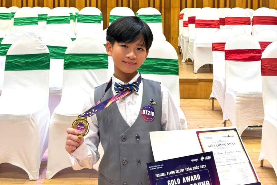 Lam Dong contestant wins Gold at Piano Talent Festival 2026