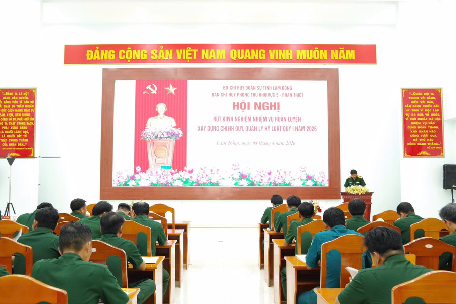 Phòng thủ khu vực 5 - Phan Thiết quyết tâm xây dựng đơn vị “mẫu mực, tiêu biểu”