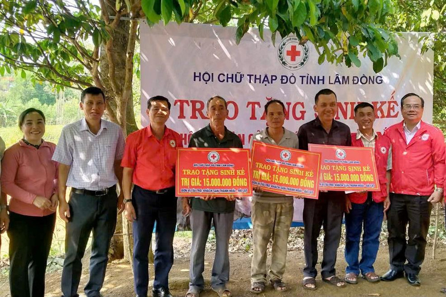Lâm Đồng hỗ trợ sinh kế cho hộ dân khó khăn các tỉnh Đắk Lắk, Gia Lai, Quảng Ngãi