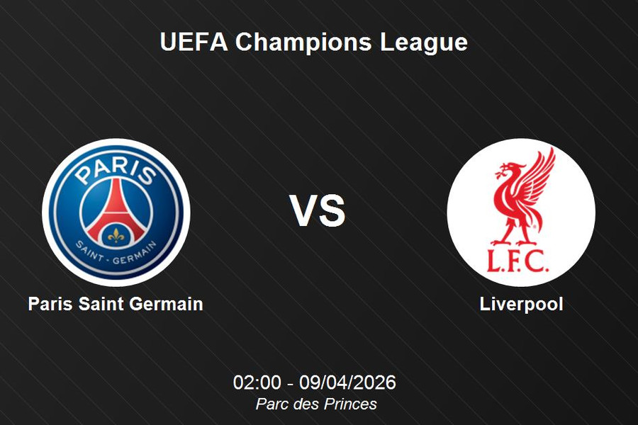 Nhận định Paris Saint Germain vs Liverpool - UEFA Champions League