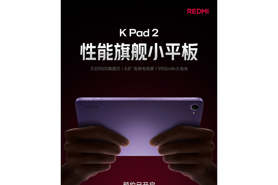 Redmi K Pad 2 lộ diện: Tablet 8.8 inch sở hữu chip Dimensity 9500 và pin 9,100mAh cực khủng
