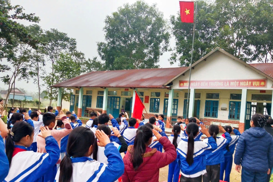 Chỉ sáp nhập trường, điểm trường trong phạm vi 1 đơn vị hành chính cấp xã