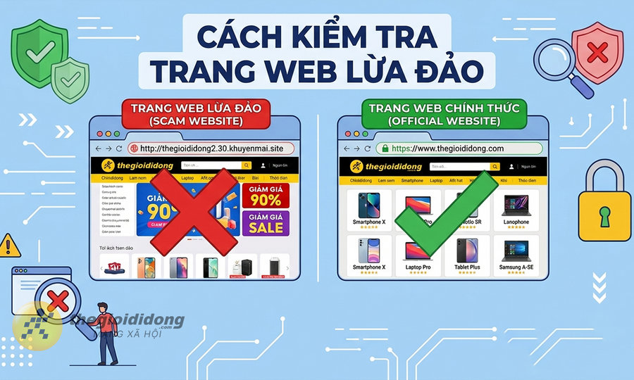 Mẹo kiểm tra trang web lừa đảo bằng 3 công cụ thuần Việt bảo vệ tài khoản ngân hàng