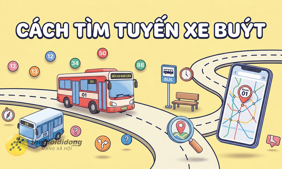 Mẹo tra cứu tuyến xe buýt nhanh chóng và chính xác trên điện thoại