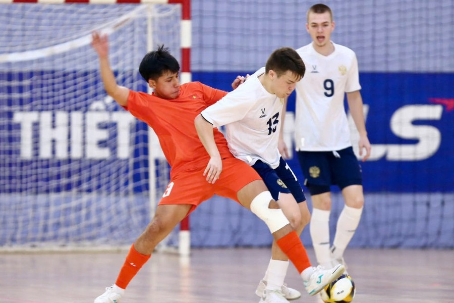 U19 futsal Việt Nam thua đậm 0-5 trước U19 Nga tại TP HCM