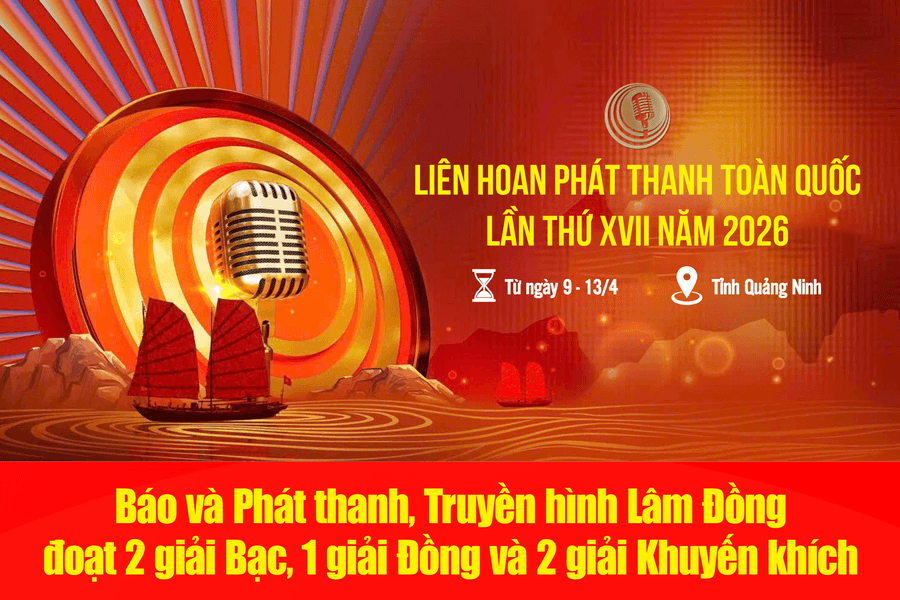 5 tác phẩm của Lâm Đồng đoạt giải tại Liên hoan Phát thanh toàn quốc năm 2026
