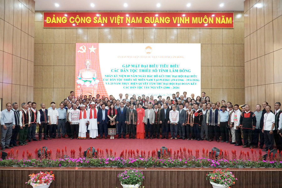 Lâm Đồng gặp mặt đại biểu tiêu biểu các dân tộc thiểu số