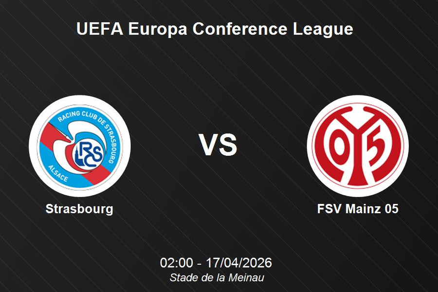 Nhận định Strasbourg vs FSV Mainz 05: Bảo vệ ngôi đầu tại Europa Conference League