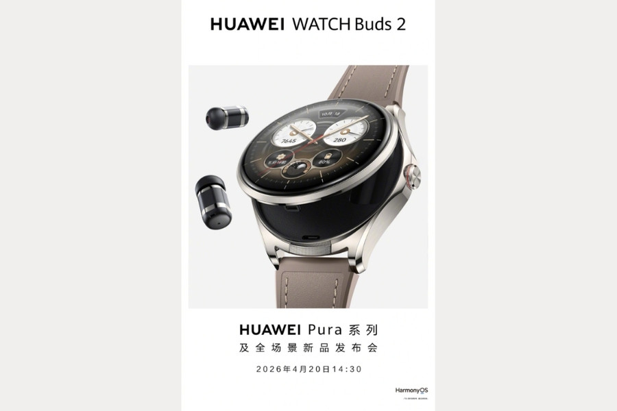 Huawei Watch Buds 2 ấn định ngày ra mắt: Bước tiến mới của dòng đồng hồ tích hợp tai nghe