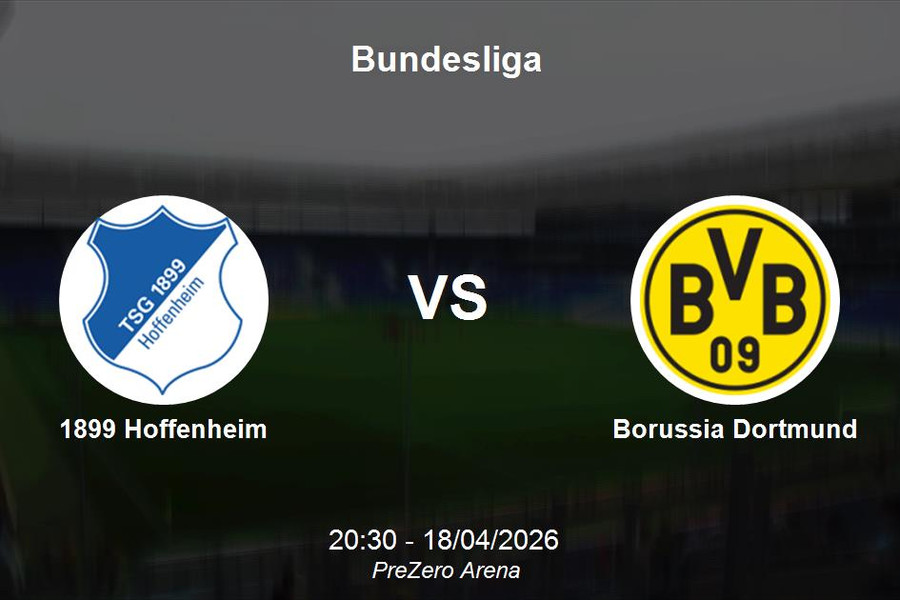 Nhận định 1899 Hoffenheim vs Borussia Dortmund - Bundesliga